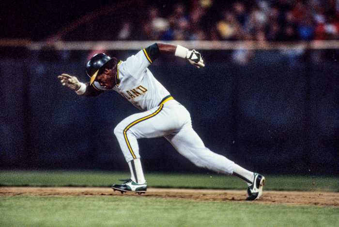 Henderson ignites against the Brewers in 1982.